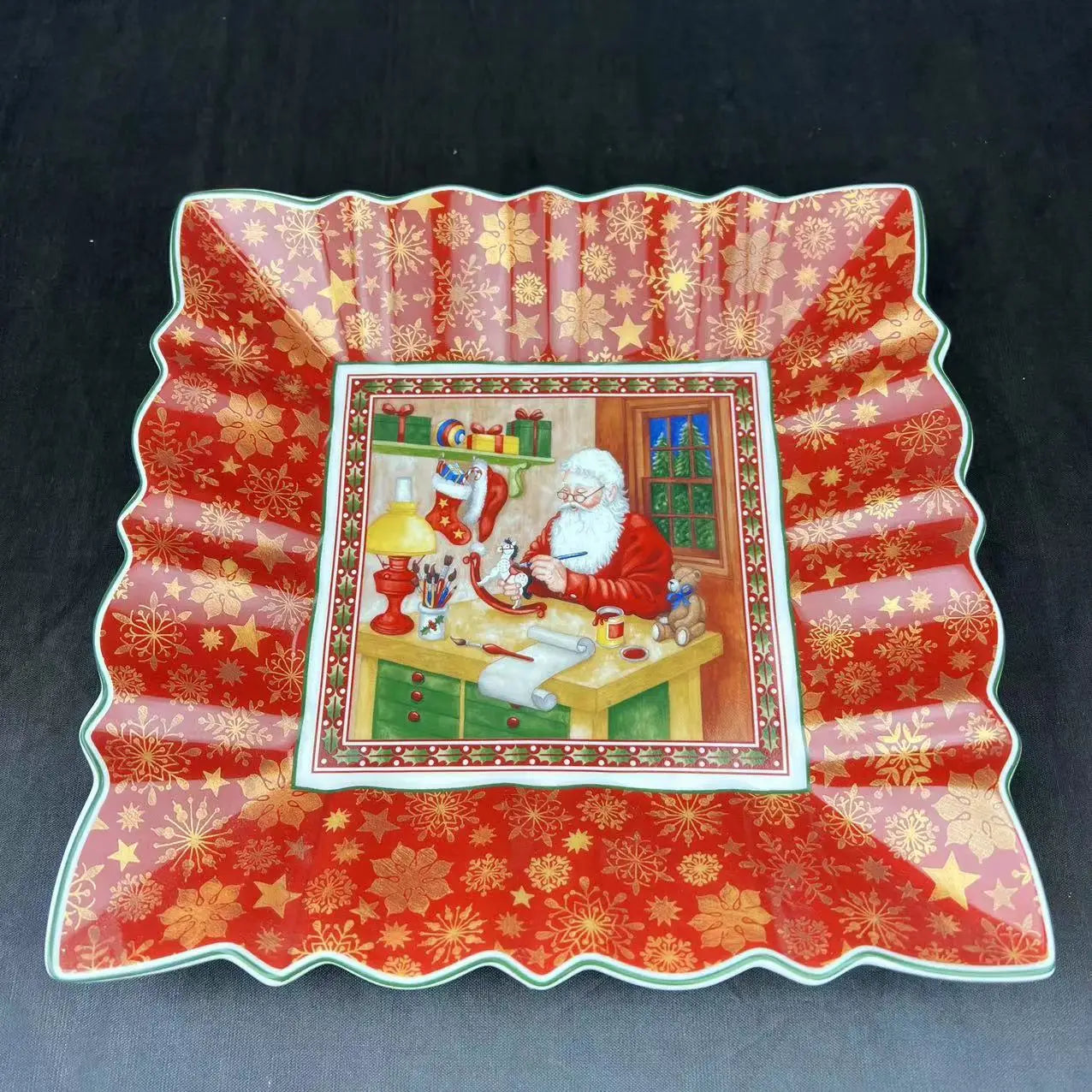 DecorBites™ Christmas Dinnerware Set: Plates, Tray, Mugs, Bowls, and Dishes