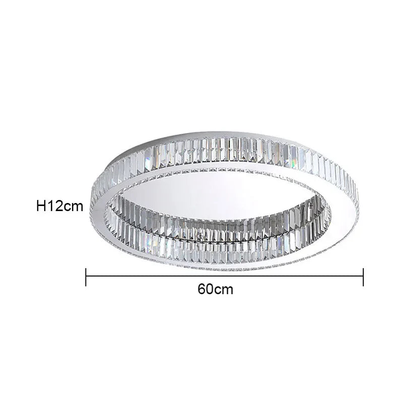 Lámpara de techo circular de cristal DecorBites™: Lámpara de techo LED nórdica moderna para sala de estar, dormitorio o estudio