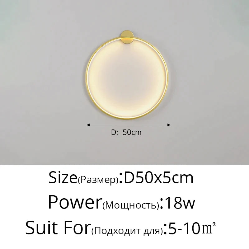 DecorBites™ Elegant Round Wall Sconces for Home Indoor Lighting