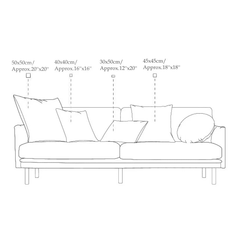 Colección de Fundas para Cojines Luxe Decor™ Decorbites - Funda de Almohada de Alta Calidad para Sofá en la Sala de Estar