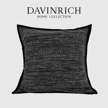 DecorBites™ Luxe Linen Blend Cushion Covers 50x50cm Square Pillow Case Set