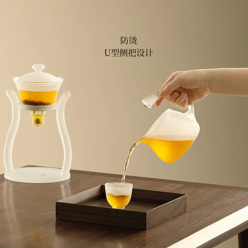 DecorBites™ Glass Teapot with Magnetic Drip Pot and Base