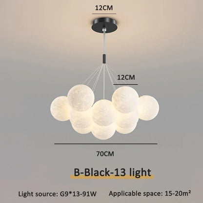 DecorBites™ Bubble Ball LED Pendant Lights: Modern Chandelier for Living Dining Bedroom Office Decor