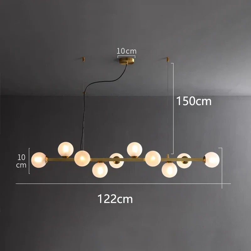 Matte Black Nordic Chandelier