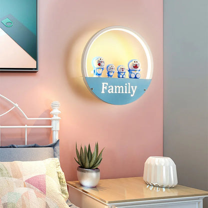 DecorBites™ LED Round Wall Lamp for Children Room, Nordic Modern Indoor Lighting
