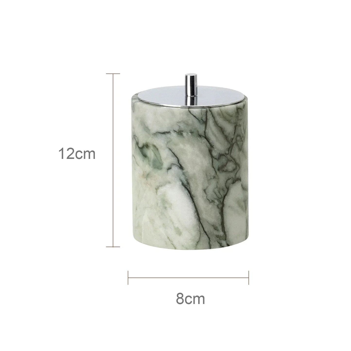 DecorBites™ Emerald Marble Bathroom Set Luxury Accessories Vanity Tray & Reed Diffuser