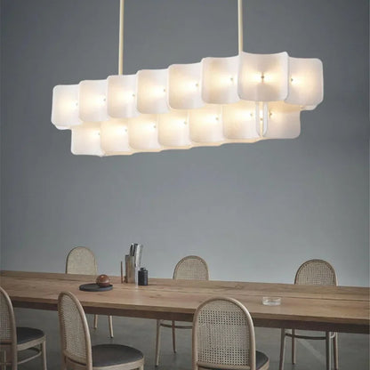 DecorBites™ LED Chandelier: Luxe Fingerprint Design for Living Room, Bedroom, Hotel Lobby
