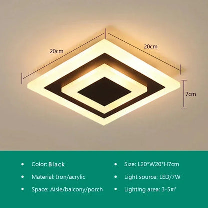 DecorBites™ LED Ceiling Light: Stylish Acrylic Lamps for Home Decor, Aisle, Staircase, Balcony