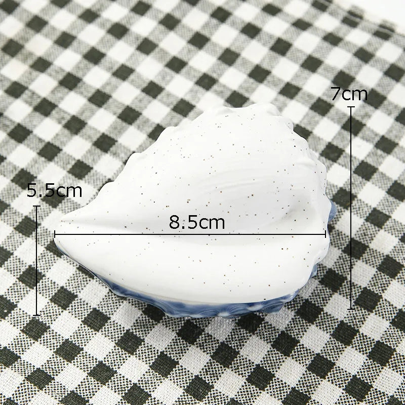 DecorBites™ Ceramic Marine Life Decorative Storage Tray for Dresser or Tabletop