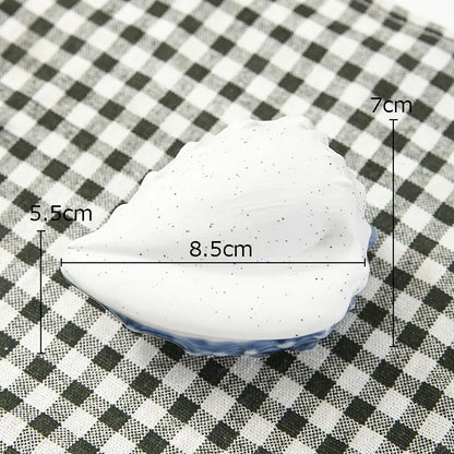 DecorBites™ Ceramic Marine Life Decorative Storage Tray for Dresser or Tabletop