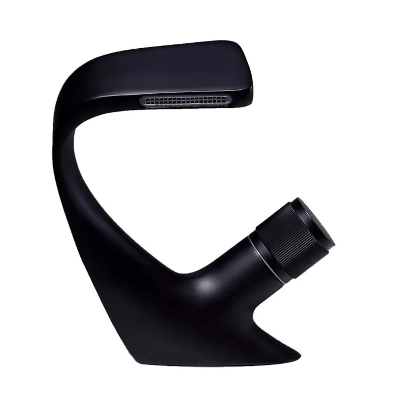 DecorBites™ Gray Basin Faucet | Brass Chrome Mixer Tap | Single Handle Sink Faucet