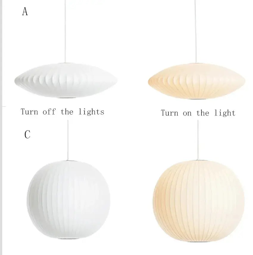 DecorBites™ Silk LED Pendant Lamp - Modern Designer Lighting