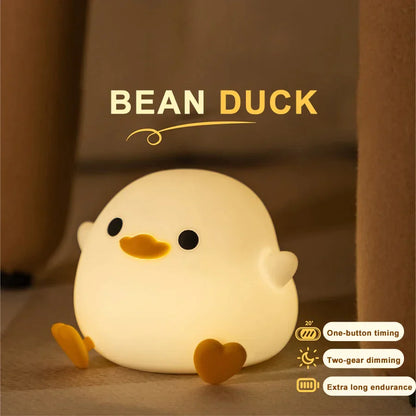 DecorBites™ Duck Silicone Night Light with Touch Sensor & Timer