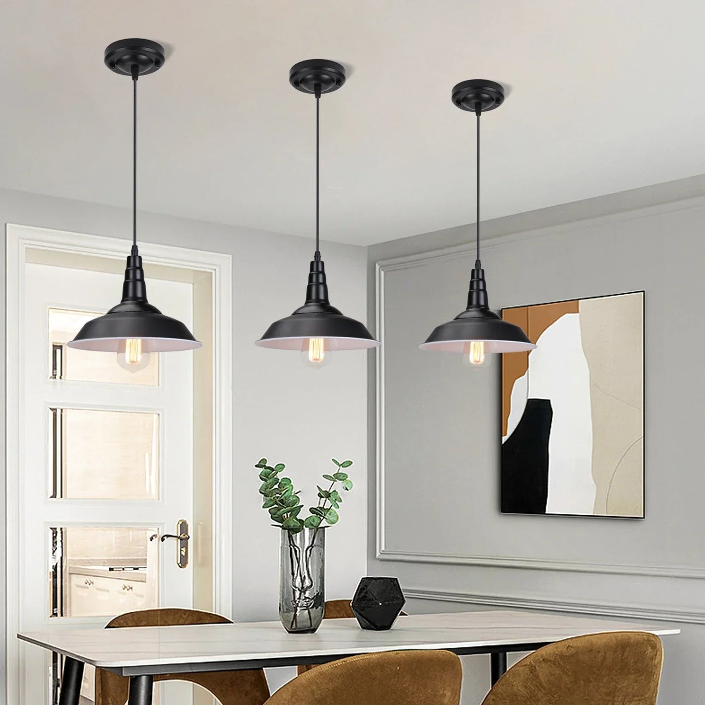 DecorBites™ Industrial Pendant Lamp: Modern Retro Loft Chandelier for Kitchen, Living Room.