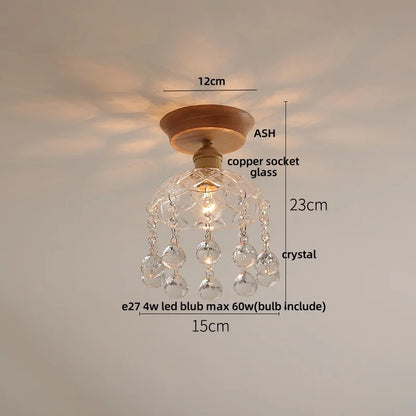 DecorBites™ Clear Glass LED Ceiling Lamp Copper Socket Modern Nordic Style Lighting