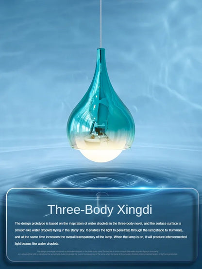 Lámpara de techo DecorBites™ con forma de gota de agua LED para iluminación decorativa del hogar