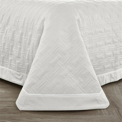 Decobites Cotton Coverlet Bedspread Set with Thick Quilting for Luxurious Bedding