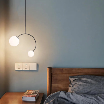 DecorBites™ Glass Ball Pendant Lights For Dining Room Bedroom Study Restaurant Bar Coffee Decor