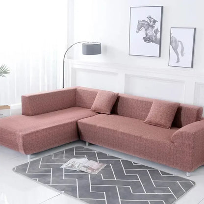 Decobites Geometric Stretch Sofa Cover Slipcover | Couch Protector | L Shape Sofa Cover