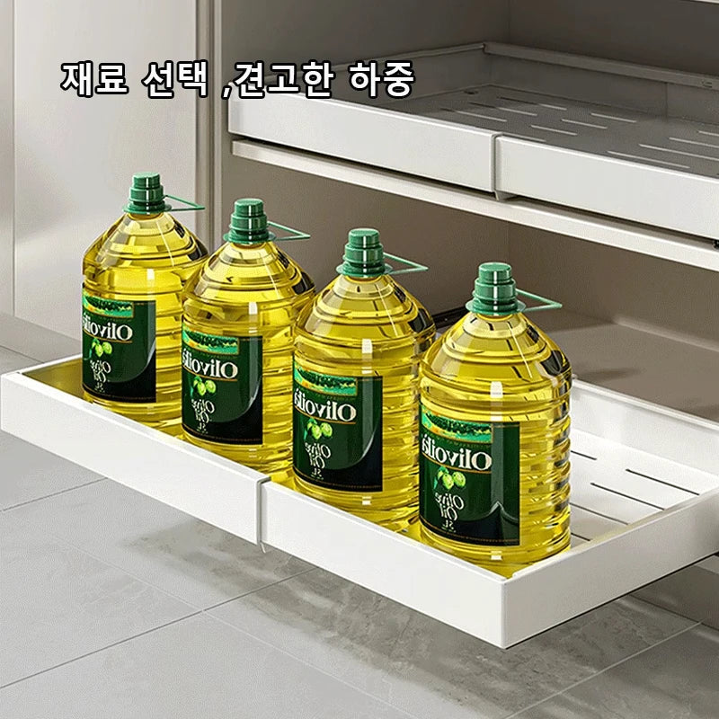 Organizador de Cajón para Estantería de Almacenamiento de Cocina Decorbites™ con Rieles Deslizantes