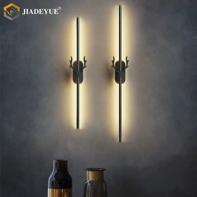 DecorBites™ Deer Horn LED Wall Lamp for Staircase & Bedroom Decor