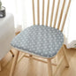 Decobites Cotton Hemp Dining Chair Cushion - Nordic Print, Non-Slip, Comfortable Office & Living Decor