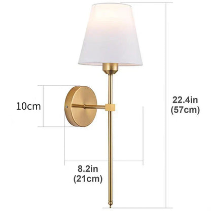 DecorBites™ Industrial Retro Fabric Wall Lamp for Bedroom, Bathroom, Living Room Lighting