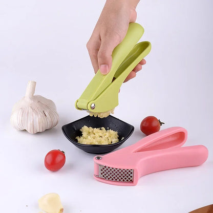 مكبس الثوم DecorBites™: مكبس يدوي من سبائك الزنك لمطبخ متعدد الاستخدامات - قشر، اضغط، واعصر