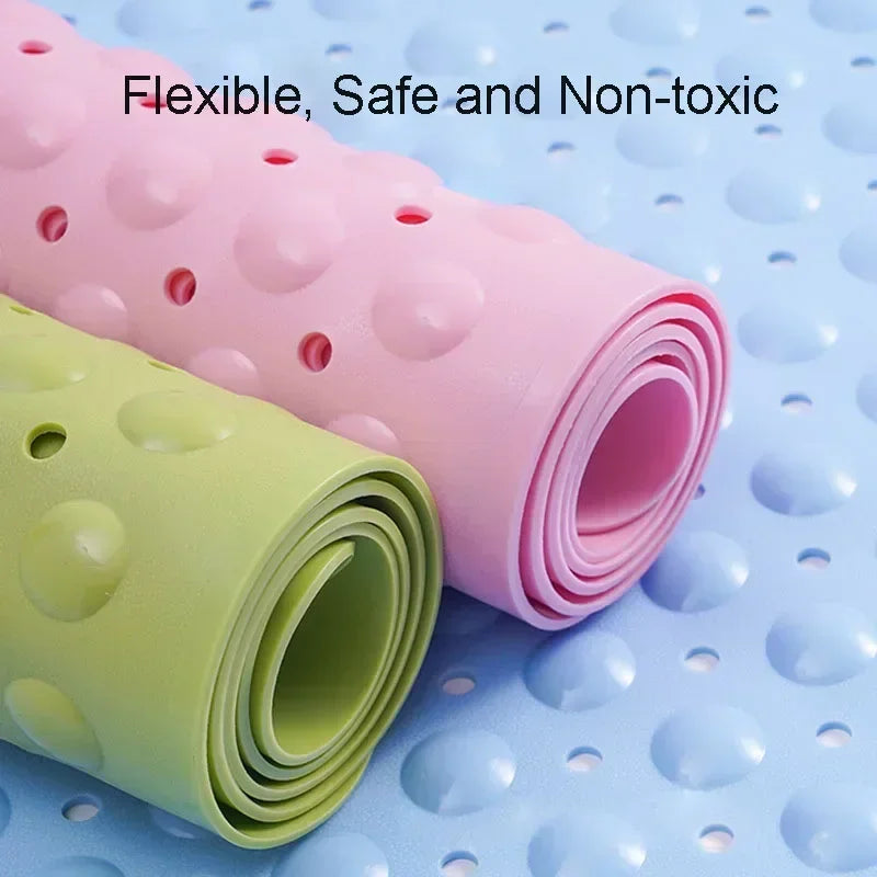 Decobites Large Non-Toxic Non-Slip Bath Mat with Suction Cups for Safety and Comfort