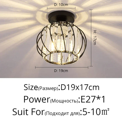 Lámpara de araña LED nórdica de cristal DecorBites™ para iluminación interior moderna