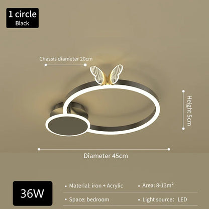 DecorBites™ Butterflies Ceiling Light: Modern Luxury Home Lighting Fixture