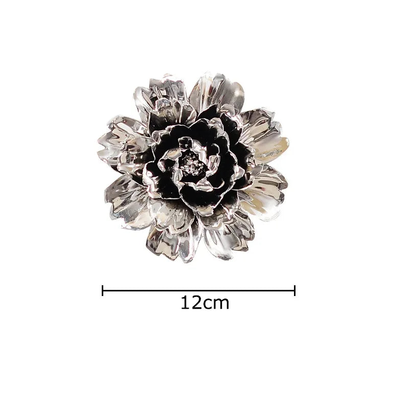 DecorBites™ Elegant Porcelain Peony Flower Wall Ornaments