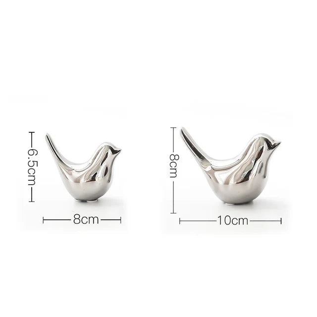 DecorBites™ Gold Rabbit Ceramic Ornaments for Home & Office Decor