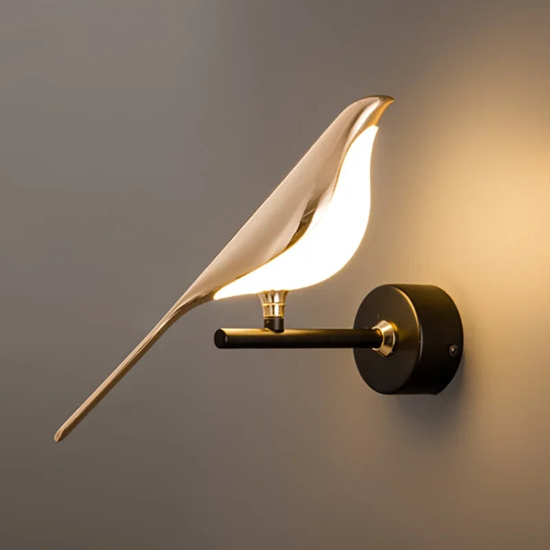 DecorBites™ Golden Bird LED Wall Lamp Rotatable Wall Sconce