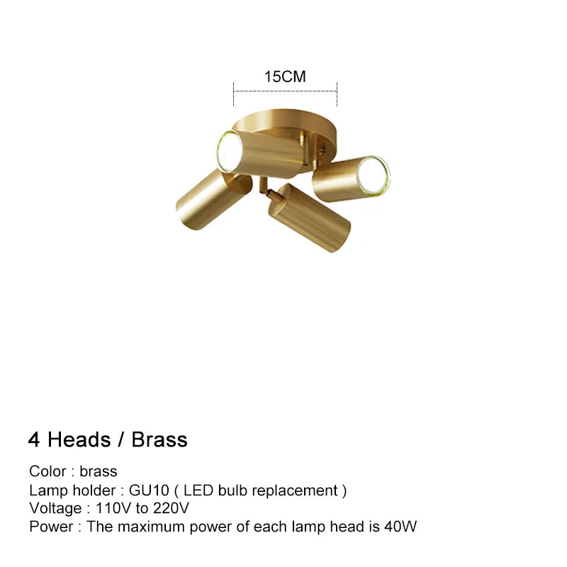 أضواء السقف LED GU10 القابلة للتعديل من DecorBites™ للمطبخ وغرفة الطعام الحديثة