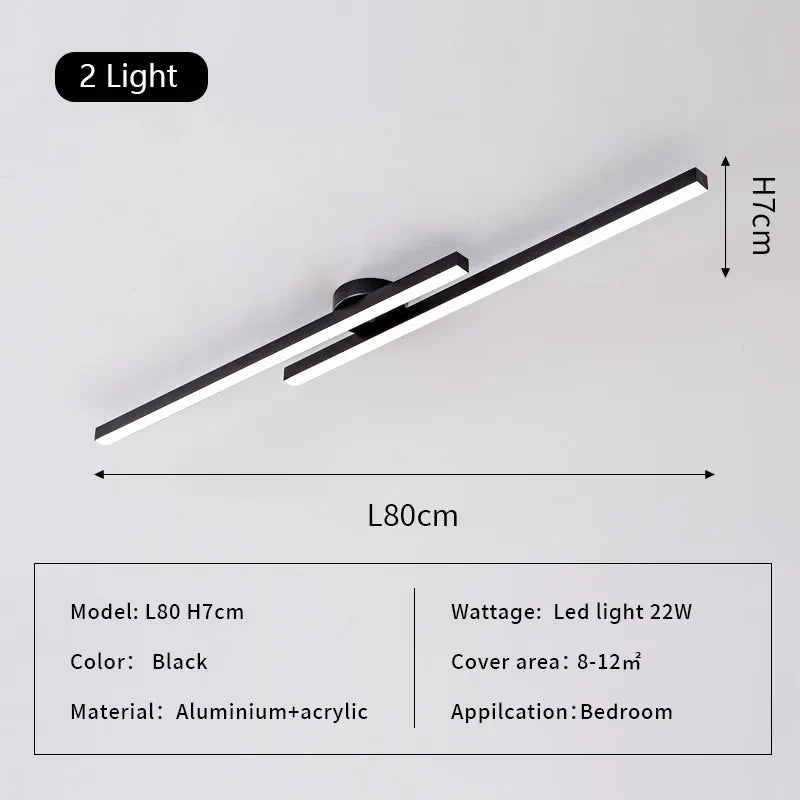 Decorbites™ Lineares LED-Deckenleuchte für Wohnzimmer- und Schlafzimmerbeleuchtung