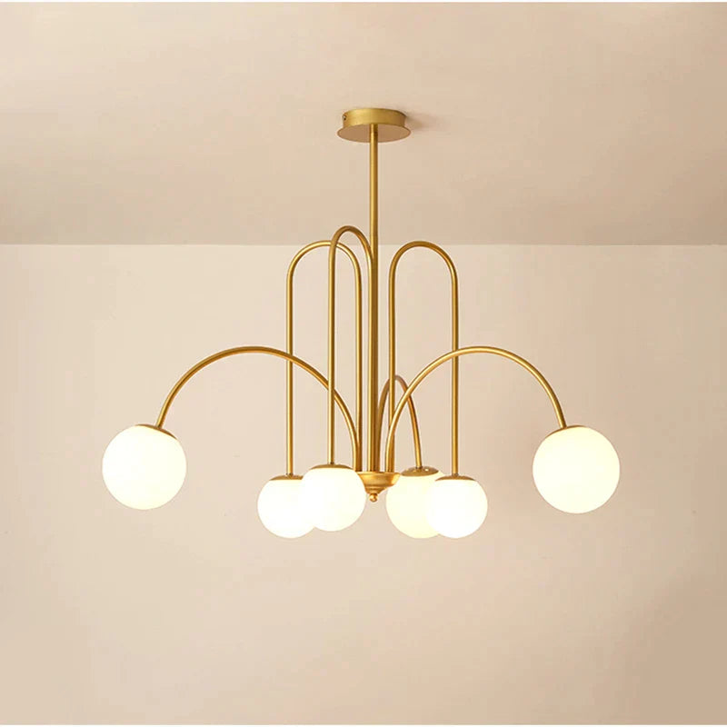 DecorBites™ LED Glass Ball Ceiling Chandelier for Home Decor Lighting