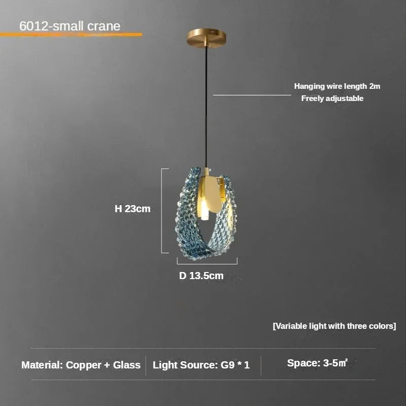 Lámpara de techo LED de hoja de cobre Luxe Decorbites™ para hogar, dormitorio y comedor