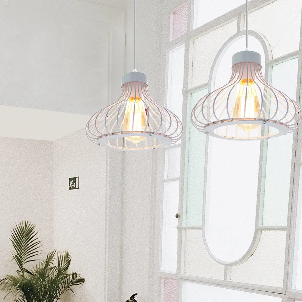 Decorbites™ Industrieller Käfig-LED-Hängeleuchte für moderne Vintage-Kronleuchter im Wohnzimmer