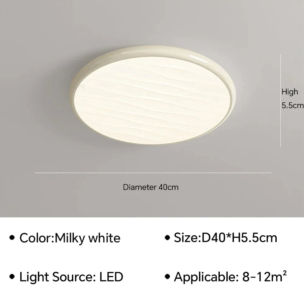 DecorBites™ LED Ceiling Light: Nordic Minimalist Design, Remote Control, for Bedroom, Living Room