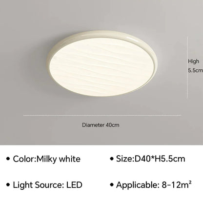 DecorBites™ LED Ceiling Light: Nordic Minimalist Design, Remote Control, for Bedroom, Living Room