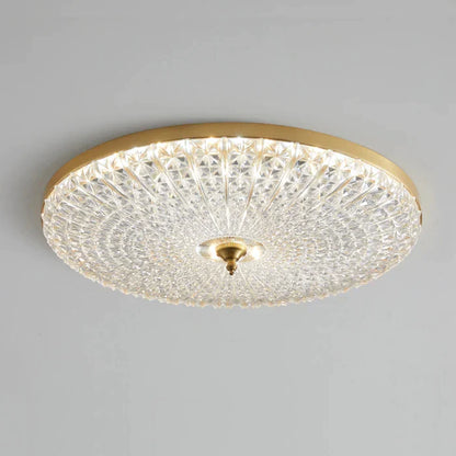 DecorBites™ Glass Round Ceiling Lamp: Simple Luxury for Bedrooms