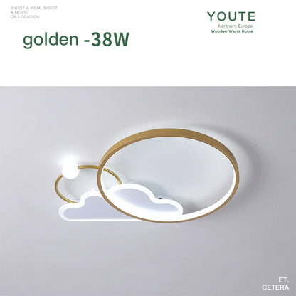 ديكوربايتس™ - مصباح سقف LED للأطفال: ثريا عصرية لغرفة نوم الأطفال، مصباح كرتوني ذكي