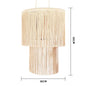 Decobites Boho Macrame Ceiling Pendant Light Cover for Home Bedroom Chandeliers