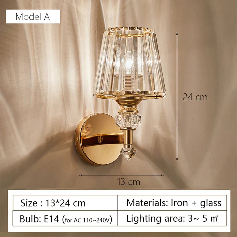 DecorBites™ Glass Shade Wall Lamp: Modern Minimalist Nordic HomeDecoraction & Living Room Lighting