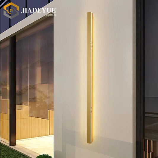 DecorBites™ Golden Modern Outdoor LED Wall Light - IP65 Waterproof Garden Lighting