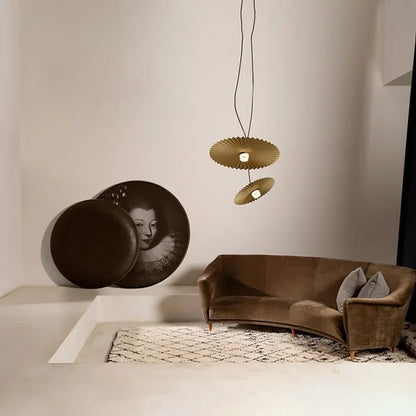 Lámparas de araña de madera Boomerang DecorBites™ - Lámparas colgantes LED de estilo nórdico Wabi Sabi Wind Art