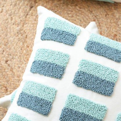 غطاء وسادة هندسي من DecorBites™ بتصميم ماسي منسوج 45×45 سم/30×50 سم مربع لغرفة المعيشة