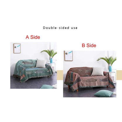 DecorBites™ Dustproof Butterfly Carp Pattern Sofa Blanket