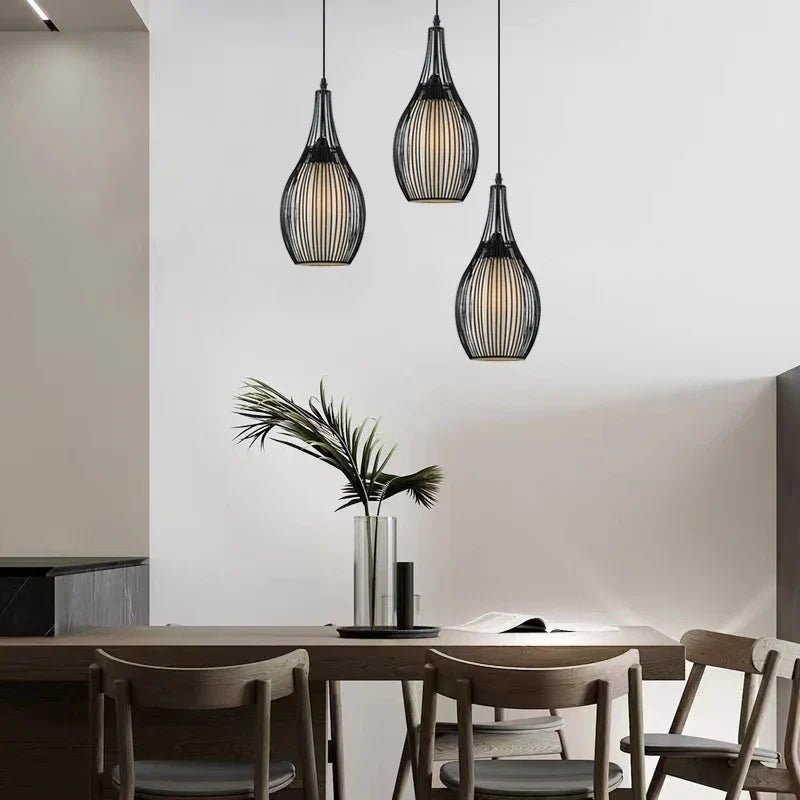 DecorBites™ Iron Cage Pendant Lights for Dining Living Room Bar Cafe Restaurant Industrial Style